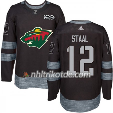 Minnesota Wild Trikot Eric Staal 12 1917-2017 100th Anniversary Adidas Schwarz Authentic - Herren